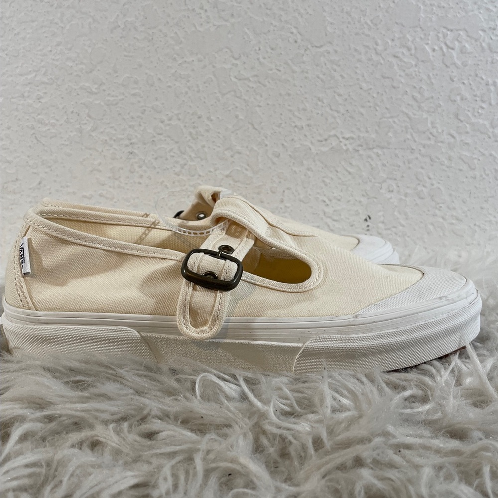 VANS Mary Jane Style 93 Buckle Strap Women’s Shoes White Canvas Size 9.5 NEW - Picture 5 of 15